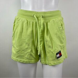 Tommy Hilfiger Women's Neon Green Athletic Shorts